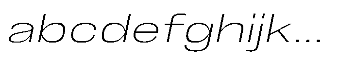 JHC Noda Expdanded Extralight Italic FONT