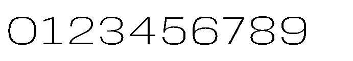 JHC Noda Expdanded Extralight Font OTHER CHARS