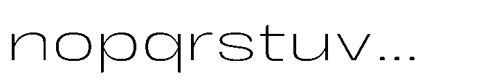 JHC Noda Expdanded Extralight Font LOWERCASE