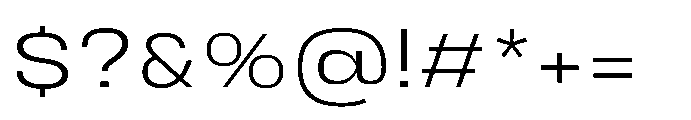 JHC Noda Expdanded Light Font OTHER CHARS
