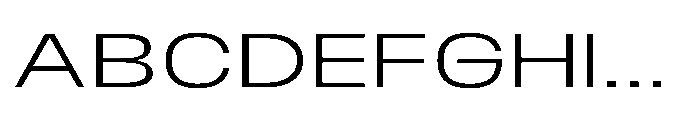 JHC Noda Expdanded Light Font UPPERCASE