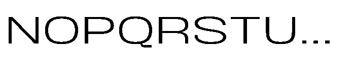 JHC Noda Expdanded Light Font UPPERCASE