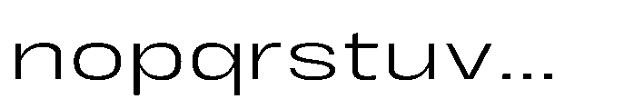JHC Noda Expdanded Light Font LOWERCASE