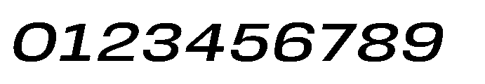 JHC Noda Expdanded Medium Italic Font OTHER CHARS