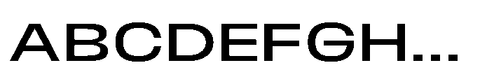 JHC Noda Expdanded Medium Font UPPERCASE