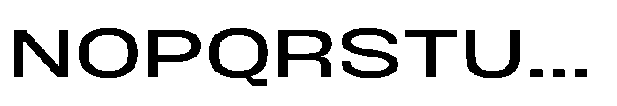 JHC Noda Expdanded Medium Font UPPERCASE