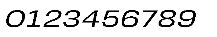 JHC Noda Expdanded Regular Italic Font OTHER CHARS