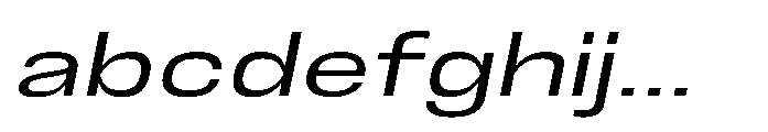JHC Noda Expdanded Regular Italic FONT