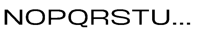JHC Noda Expdanded Regular Font UPPERCASE