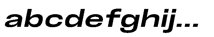 JHC Noda Expdanded Semibold Italic FONT