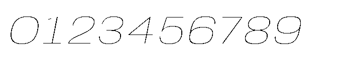 JHC Noda Expdanded Thin Italic Font OTHER CHARS
