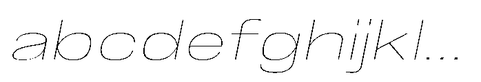 JHC Noda Expdanded Thin Italic FONT
