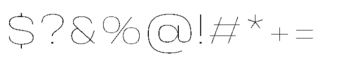 JHC Noda Expdanded Thin Font OTHER CHARS