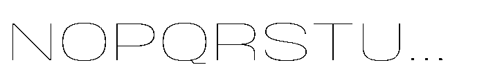 JHC Noda Expdanded Thin Font UPPERCASE