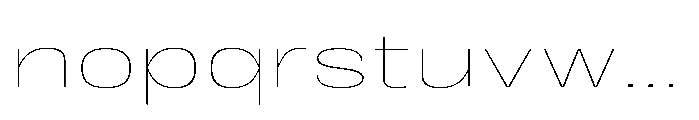 JHC Noda Expdanded Thin Font LOWERCASE