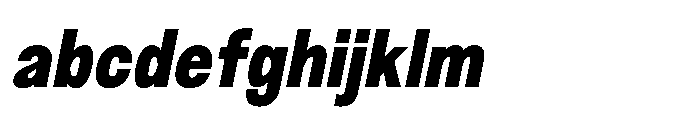 JHC Noda Narrow Black Italic FONT