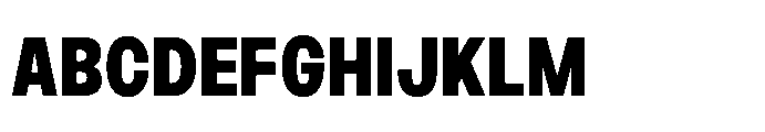 JHC Noda Narrow Black Font UPPERCASE