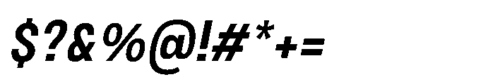 JHC Noda Narrow Bold Italic Font OTHER CHARS
