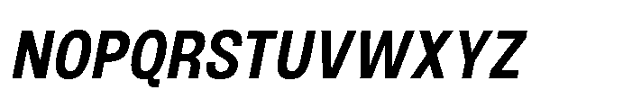 JHC Noda Narrow Bold Italic Font UPPERCASE