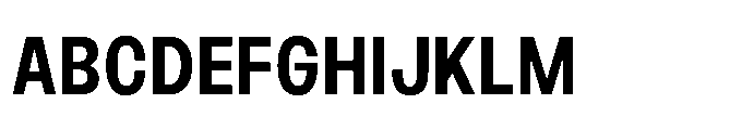 JHC Noda Narrow Bold Font UPPERCASE
