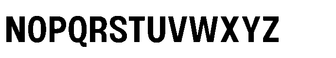 JHC Noda Narrow Bold Font UPPERCASE