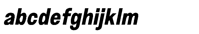 JHC Noda Narrow Extrabold Italic FONT