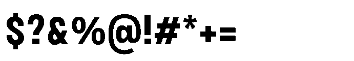 JHC Noda Narrow Extrabold Font OTHER CHARS