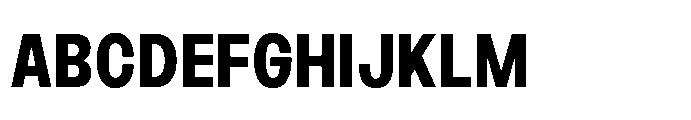 JHC Noda Narrow Extrabold Font UPPERCASE