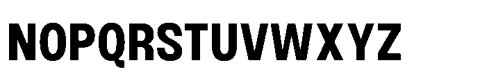 JHC Noda Narrow Extrabold Font UPPERCASE