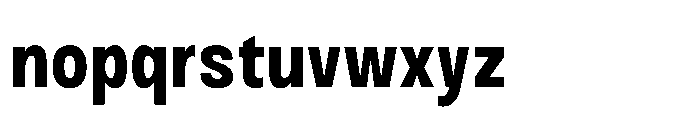 JHC Noda Narrow Extrabold Font LOWERCASE