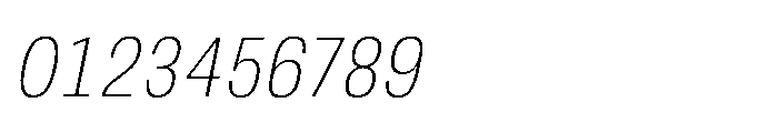 JHC Noda Narrow Extralight Italic Font OTHER CHARS