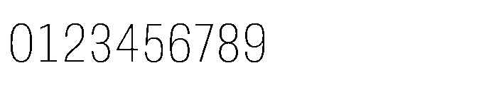 JHC Noda Narrow Extralight Font OTHER CHARS