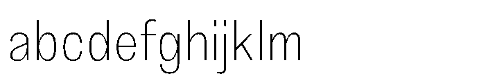 JHC Noda Narrow Extralight FONT