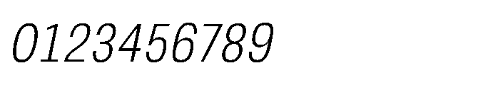 JHC Noda Narrow Light Italic Font OTHER CHARS