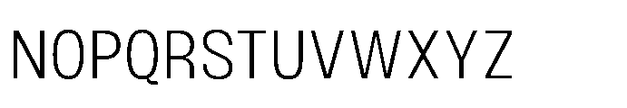 JHC Noda Narrow Light Font UPPERCASE