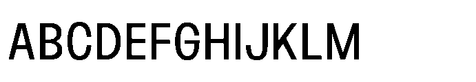 JHC Noda Narrow Medium Font UPPERCASE