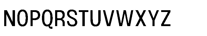 JHC Noda Narrow Medium Font UPPERCASE
