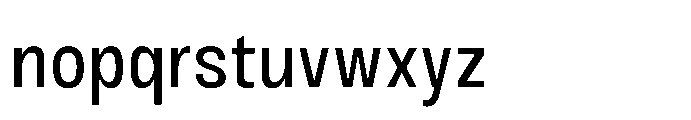 JHC Noda Narrow Medium Font LOWERCASE