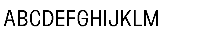 JHC Noda Narrow Regular Font UPPERCASE