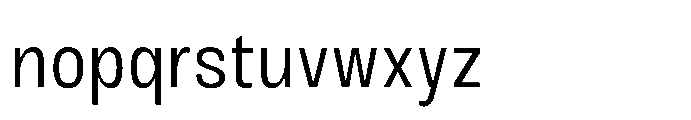 JHC Noda Narrow Regular Font LOWERCASE