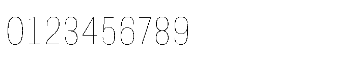 JHC Noda Narrow Thin Font OTHER CHARS