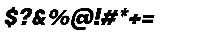 JHC Noda Norm Black Italic Font OTHER CHARS