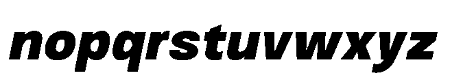 JHC Noda Norm Black Italic Font LOWERCASE