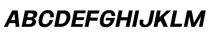 JHC Noda Norm Bold Italic Font UPPERCASE