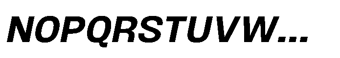 JHC Noda Norm Bold Italic Font UPPERCASE