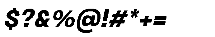 JHC Noda Norm Extrabold Italic Font OTHER CHARS