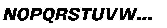 JHC Noda Norm Extrabold Italic Font UPPERCASE