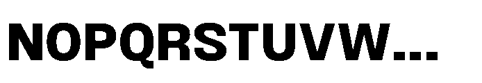 JHC Noda Norm Extrabold Font UPPERCASE