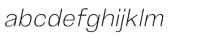 JHC Noda Norm Extralight Italic FONT