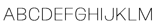 JHC Noda Norm Extralight Font UPPERCASE